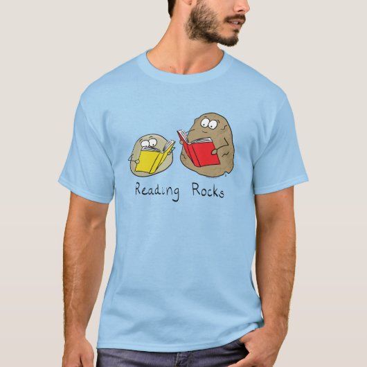 T-shirt Reading Rocks Funny Book Enseignant (Devant)