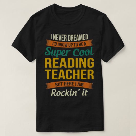 T-shirt Reading Teacher Toxits Funny Appreciation  (Design devant)