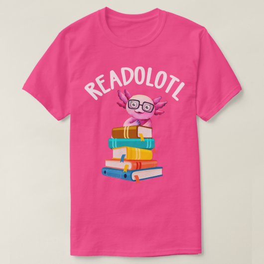 T-shirt Readolotl Axolotl Lecture ver (Design devant)