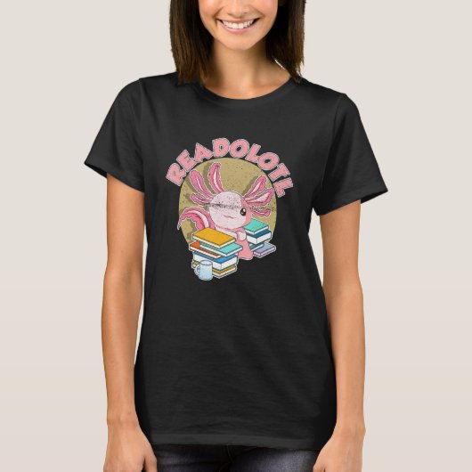 T-shirt Readolotl Bookworm Lecture Livre Nerd Amphibian Cu (Devant)