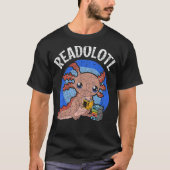 T-shirt Readolotl Salamander Lecture Livres Bookworm Axolo (Devant)