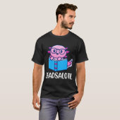 T-shirt Readsalotl Funny mignon Axolotl livre de lecture (Devant entier)