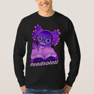 T-shirt Readsolotl Drôle Lecture Poissons Livres Lizard Ax