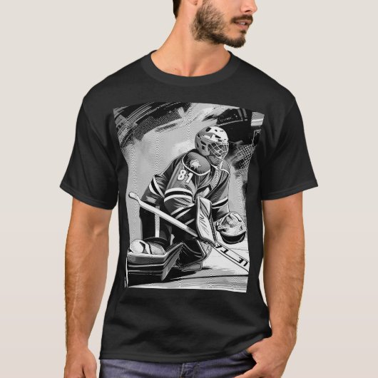 T-shirt Ready For Anything - Ice Hockey Goalie (Devant)