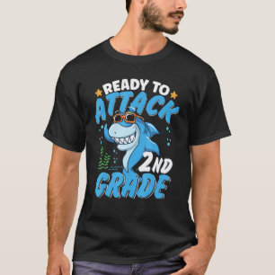 T-shirt Ready To Attack 2nd Grade Apparel Back To School S