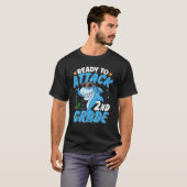 T-shirt Ready To Attack 2nd Grade Apparel Back To School S (Devant entier)