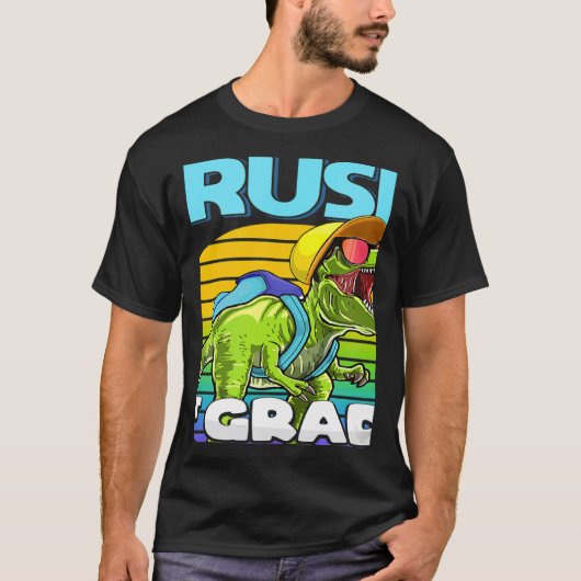 T-shirt Ready To Crush 1st Grade Dinosaur Back To School B (Devant)