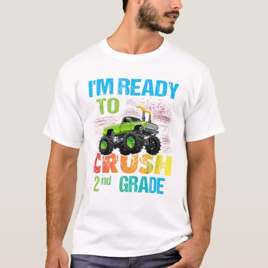 T-shirt Ready To Crush 2nd Grade Monster (Devant)