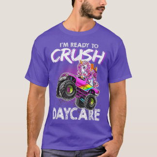 T-shirt Ready To Crush Daycare Pink Unicorn Back to School