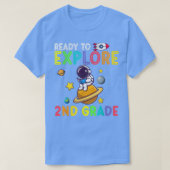 T-shirt Ready to Explore 2nd Grade Astronaute Back To Choo (Design devant)