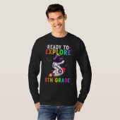 T-shirt Ready To Explore 6th Grade Cute Astronaut Boys Gir (Devant entier)