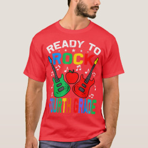 T-shirt Ready To Rock Fourth Grade Back To School Guitar T