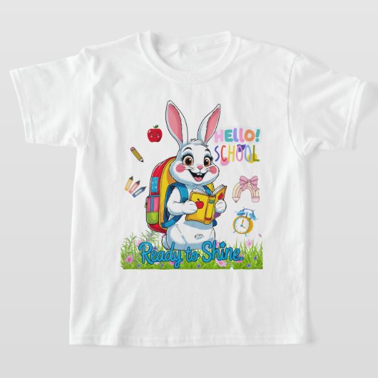 T-shirt Ready to Shine, First Grader! (Poser)