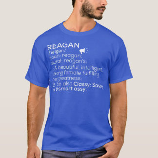 T-shirt Reagan Nom Reagan Définition Reagan Nom féminin R