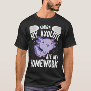 T-shirt Real Axolotl Salamander Coque 2