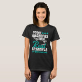 T-shirt Real Grandpas Go Waterski Grandpa Waterskier Wa (Devant entier)