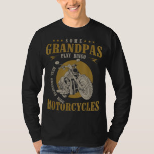 T-shirt Real Grandpas Ride Motos Funny Grandpa Cadeau
