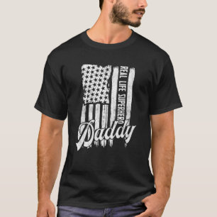 T-shirt Real Life Superhero Daddy Freedomm Fête des pères