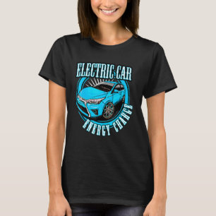 T-shirt Real Men conduire électrique Voiture E-Car Plug-In
