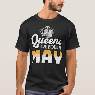 T-shirt Real Queens sont nés le Mai 05 Cadeau Anniversaire