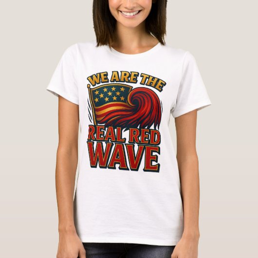 T-shirt Real Red Wave™ Tee pour femmes (Devant)