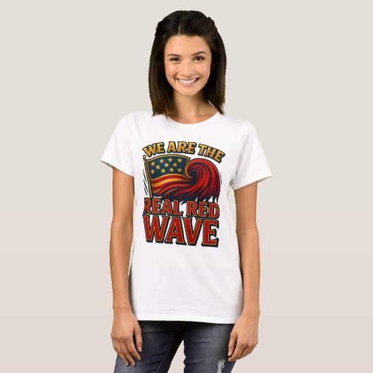 T-shirt Real Red Wave™ Tee pour femmes (Devant entier)