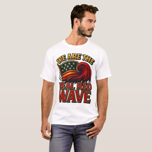 T-shirt Real Red Wave™ Tee pour hommes (Devant entier)