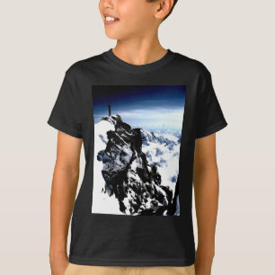 T-shirt Réalisation de l'alpiniste hiver de neige