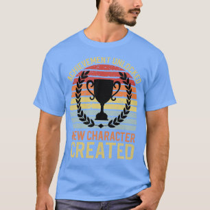 T-shirt Réalisation déverrouillée Nouveau caractère créé