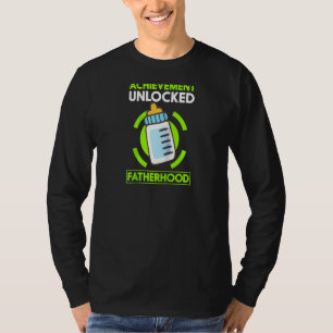 T-shirt Réalisation Patrie Déverrouillée Drôle Papa Raglan