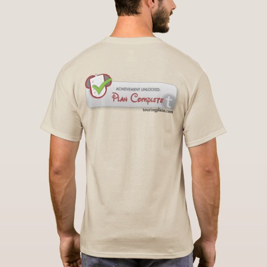T-shirt Réalisation : Plan Complete V1 - Thème léger (Dos)
