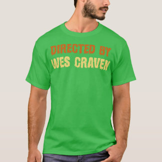 T-shirt Réalisé Par Wes Craven Texte Rétro