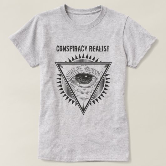 T-shirt Réaliste de la conspiration (Design devant)