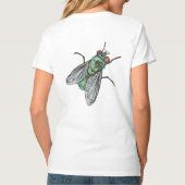 T-shirt Realistic Green Bottle house Fly    (Dos)