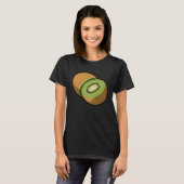 T-shirt Realistic Kiwi Fruit Illustration (Devant entier)