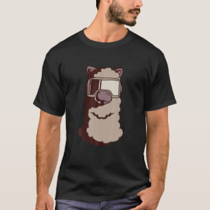T-shirt Réalité Virtuelle Llama - Llama Drôle Avec Tête VR