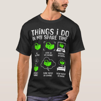 T-shirt Réalité Virtuelle VR pour Hommes Garçons Jeux Joue
