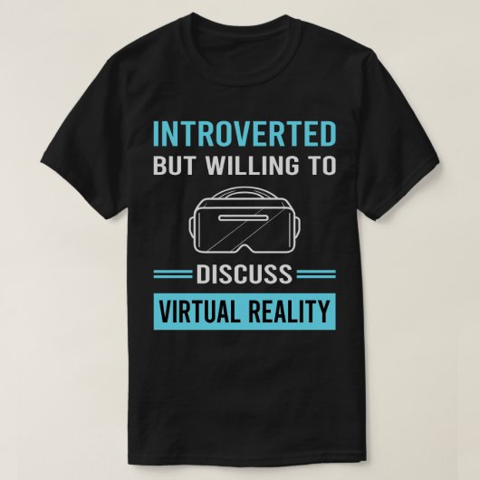T-shirt Réalité virtuelle VR présentée (Design devant)