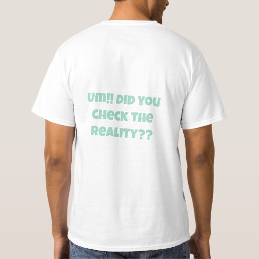 T-shirt RealityCheck (Dos)