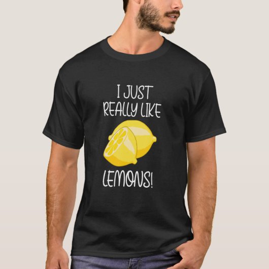 T-shirt Really Like Lemons Vitamin Citrus Fruits (Devant)