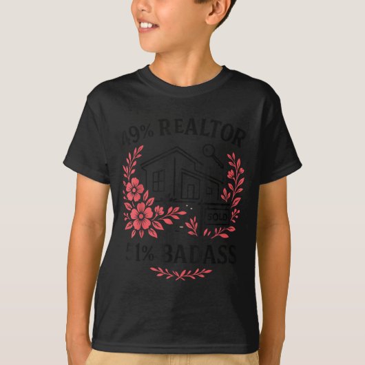 T-shirt Realtor 49% Realtor 51% Bad (Devant)