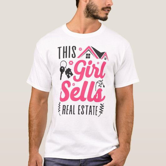 T-shirt Realtor Cette Fille Vend Immobilier (Devant)