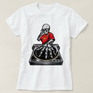 T-shirt Reaper's Remix, Skull DJ