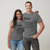 T-shirt REBA Définition Nom personnalisé Amusant Anniversa (Unisexe)