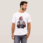 T-shirt Rebel Claus – Biker Santa Christmas Vibes (Devant entier)