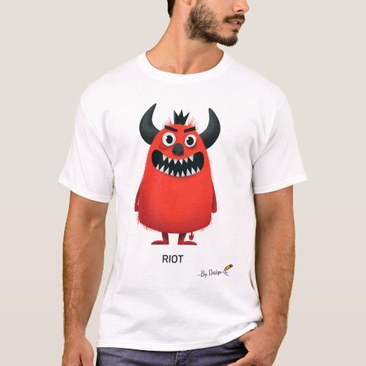 T-shirt Rebel Monster | Conception originale pour adultes (Devant)