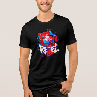 T-Shirt REBEL NEON SKULL - Cyberpunk Graffiti Stre