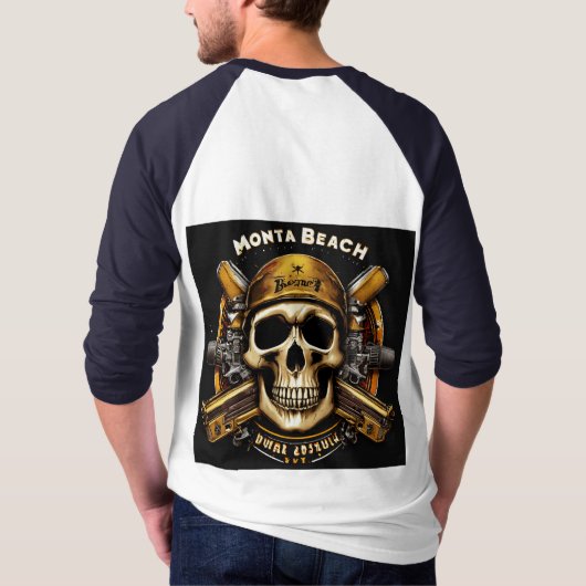 T-shirt "Rebel Riffs Skull & Crossbones Rock Tee (Dos)