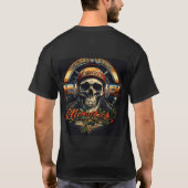 T-shirt Rebel Riffs : Unleash Sound -Skull & Crossbones (Dos)