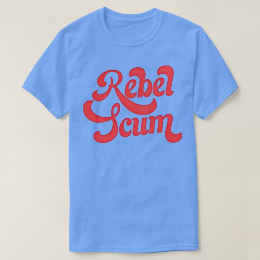 T-shirt REBEL SCUM Retro Cadeau (Design devant)